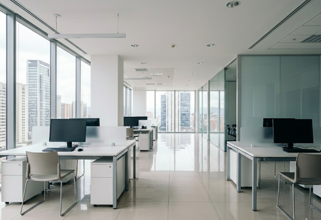 Limpieza profesional de oficinas corporativas en Bogotá Colombia
